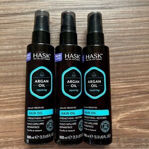 HASK Argan Oil Repairing Hair Oil Bundle Of 3